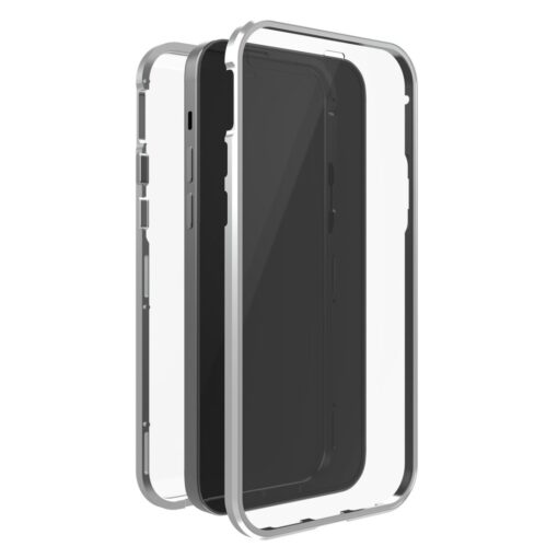 Black Rock 360° Glass Cover for Apple iPhone 12/12 Pro Silver