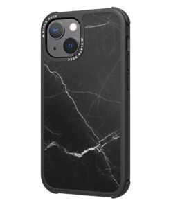 Black Rock Robust Marble Cover Voor Apple IPhone 13 Mini Zwart