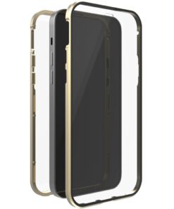 White Diamonds 360 Glass Cover For Apple IPhone 12 Pro Max Goud