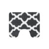 Dutch House Toulon Toiletmat 60x50 cm Antraciet/Wit