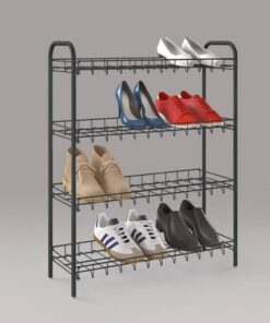 Alternative view of Metaltex Schoenenrek 4 Rekken 64x23x80.5 cm Zwart