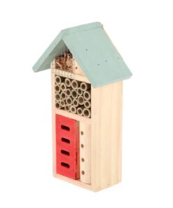 Alternative view of Esschert Design Houten Insectenhotel 9x15x26 cm Naturel/Mintgroen/Rood