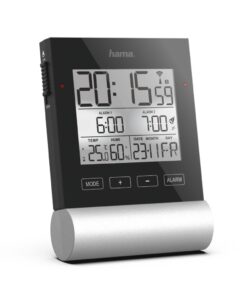 Alternative view of Hama Radiogestuurde Wekker Black Line Zwart