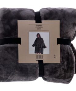 Alternative view of Hoodie Plaid Sherry 70x110 cm Charcoal Grey