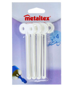 Metaltex Tube Sleuteltjes 4 Stuks Wit