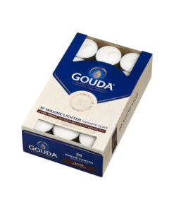 Gouda Theelichten 8 Uur 30 Stuks Wit