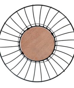 Alternative view of Metalen Fruitschaal 28 cm Zwart/Hout