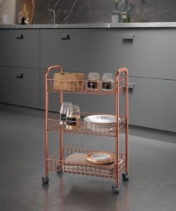 Alternative view of Metaltex Badkamer & Keukentrolley Lugano Koper