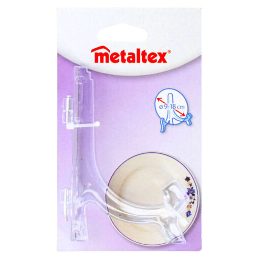 Metaltex Bordenhouder 9-18 cm Acryl/Transparant