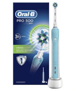 Oral-B PRO500 Cross Action Elektrische Tandenborstel Blauw/Wit
