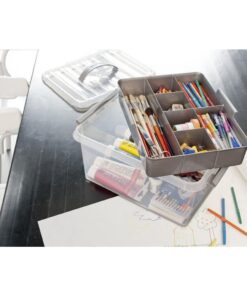 Alternative view of Sunware Q-Line Opbergbox met Inzet 9L Transparant/Grijs