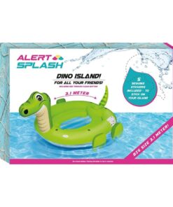 Alert Splash Opblaasbare Dino Eiland met 5 Stickers 310x270x175 cm
