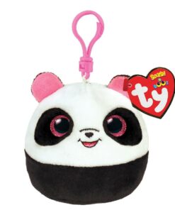 TY Squish a Boo Clips Knuffel Panda Bamboo 8 cm