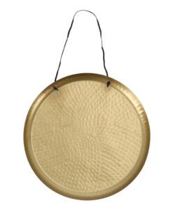 Alternative view of Gusta Wand-Decoratieschaal 38 cm Goud/Aluminium