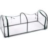 Kinzo Tunnelkas met Rits 130x60x50 cm Transparant/Groen