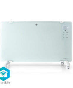 Nedis WIFIHTPL20FWT Slimme Convectorkachel Met Wi-fi Thermostaat Glazen Frontpaneel 2000 W Wit