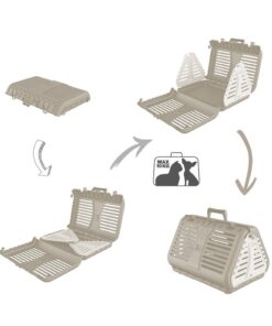 Alternative view of Rotho Toby Huisdieren Drager Cappuccino