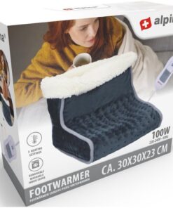 Alpina Elektrische Voetenwarmer 30x30x23 cm Grijs/Wit