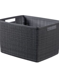 Curver Opbergmand Jute-Look 20L Antraciet