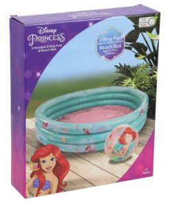 Disney Princess 3 Rings Zwembad Ariel + Strandbal Blauw/Roze