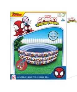 Disney Spidey and Friends 3 Rings Zwembad + Strandbal Donkerblauw/Rood