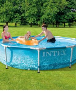 Intex 28206NP Beachside Metal Frame Zwembad 305x76 cm zonder Filterpomp