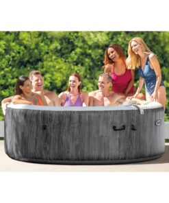 Intex 28442 PureSpa Greywood De Luxe Bubble Massage Jaccuzi 6-persoons Set