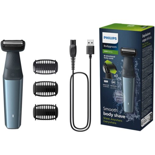 Philips BG3027/05 Bodygroom Zwart/Blauw