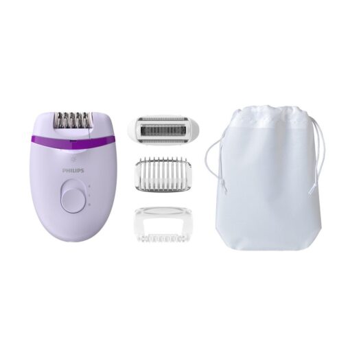 Philips BRE275/00 Satinelle Epilator met Accessoires Wit/Paars