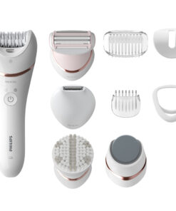 Philips BRE740/10 Epilator Series 8000 Wet and Dry-Epileerapparaat Roze/Wit