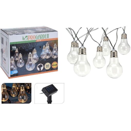 Pro Garden Solar Feestverlichting 10 Lampen