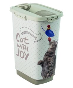 Rotho Cody Cat Pet Food Container 25L Cappuccino/Zand