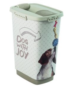 Rotho Cody Dog Pet Food Container 25L Cappuccino/Zand