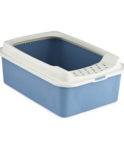 Rotho Eco Bonnie Kattenbak met Boveningang M Blauw/Zand