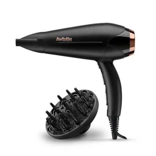 Babyliss D570DE Turbo Shine Föhn 2200W Zwart/Rosé