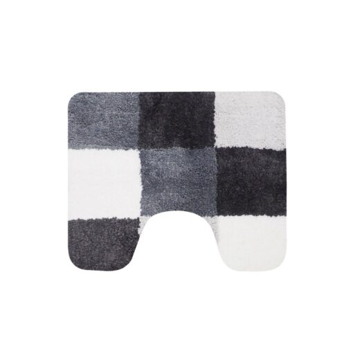 Dutch House Toiletmat Brest 60x50 cm Grijs