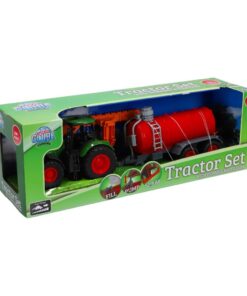 Kids Globe Farming Tractor met Giertank Groen/Rood