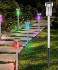 Outdoor Lights solar stekers 10 stuks LED Verschillende Lichtkleuren