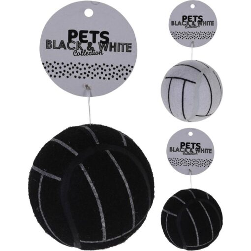 Pets Black and White Collection Honden Speelgoed-Bal 7.5 cm