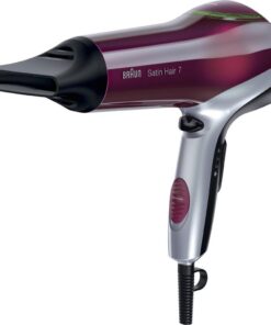 Braun HD770 Satin Hair 7 Colour Föhn 2200W Rood/Zilver