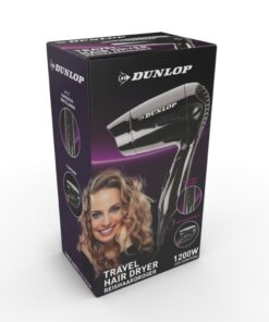 Dunlop Reis Föhn 1200W Zwart