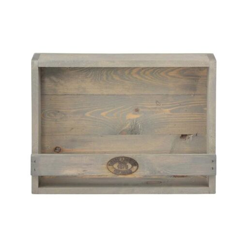 Esschert Design Houten Bloempothouder 12.3x39.1x28.9 cm Grijs