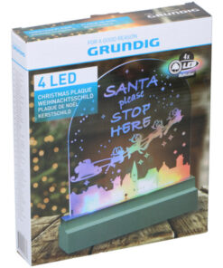 Grundig Kerstschild Led Meerkleurig