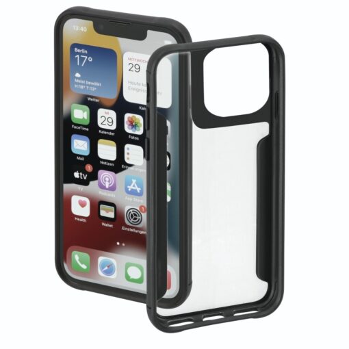 Hama Metallic Frame Cover Voor Apple IPhone 14 Pro Transparant