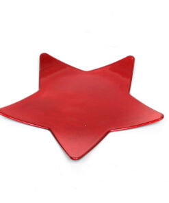 House of Seasons Mila Decoratiebord Ster 25 cm Rood
