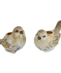 Kandelaar Bird Jack Crème/Bruin Polystone 13