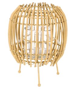 Lantaarn Rattan 20 cm Beige/Zwart Assorti