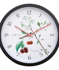 NeXtime NE-4314 Buitenklok Prunus 30.5 cm Zwart/Wit