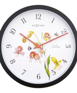 NeXtime NE-4316 Buitenklok Silene 30.5 cm Zwart/Wit