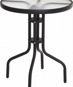 Pro Garden Ronden Glazen Balkon Tafel 60x70cm